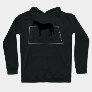 North Dakota Horse Lover Gift Hoodie